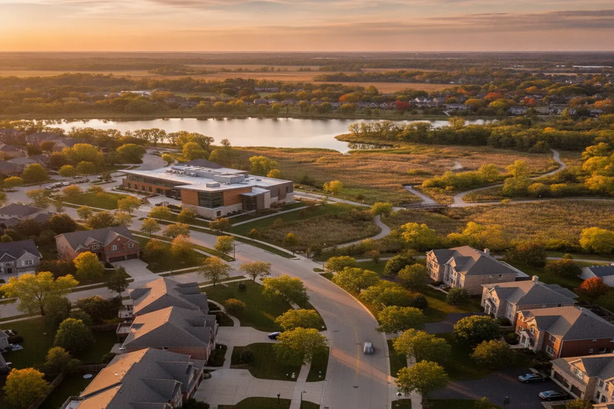 Public restroom locations mapped in Buffalo Grove, Illinois — 18 facilities across zip codes 60089