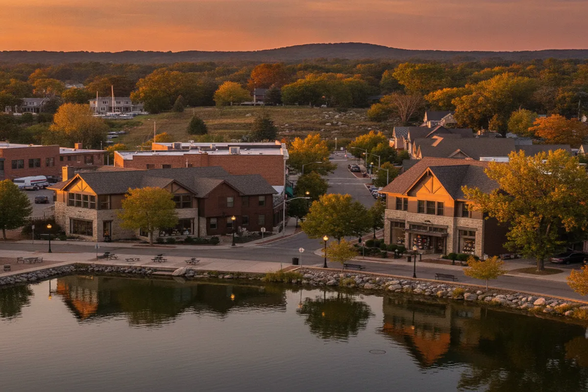 Public restroom locations mapped in Crystal Lake, Illinois — 22 facilities across zip codes 60012, 60014