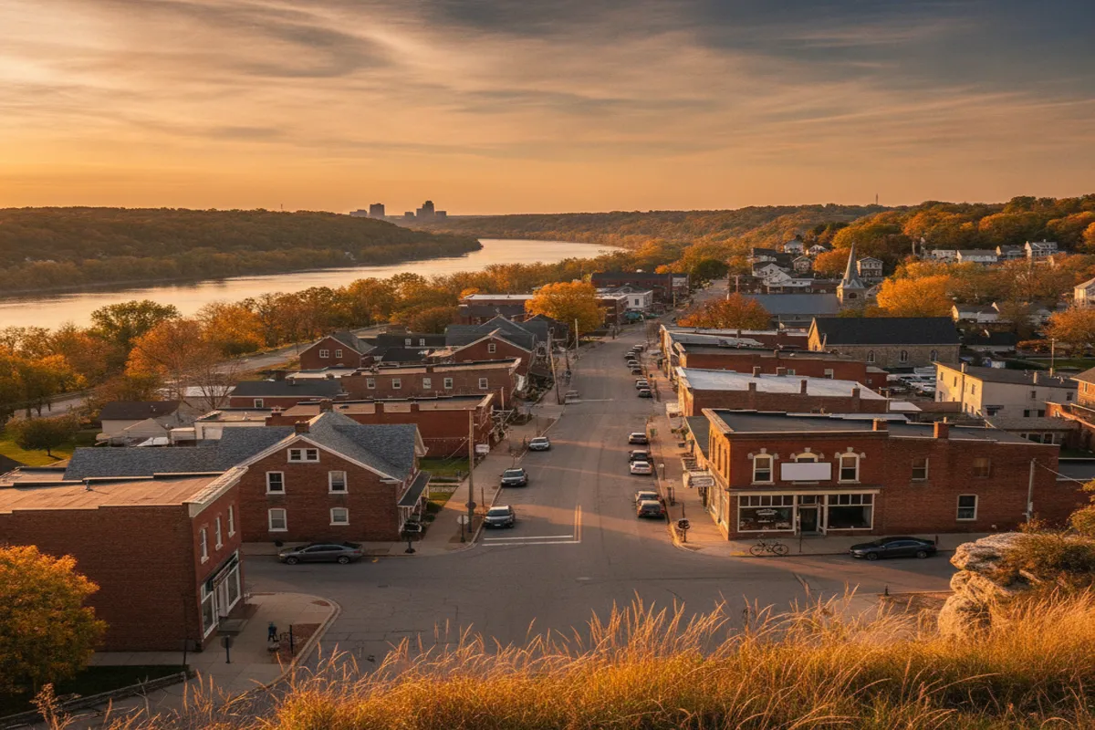 Public restroom locations mapped in East Dubuque, Illinois — 4 facilities across zip codes 52001