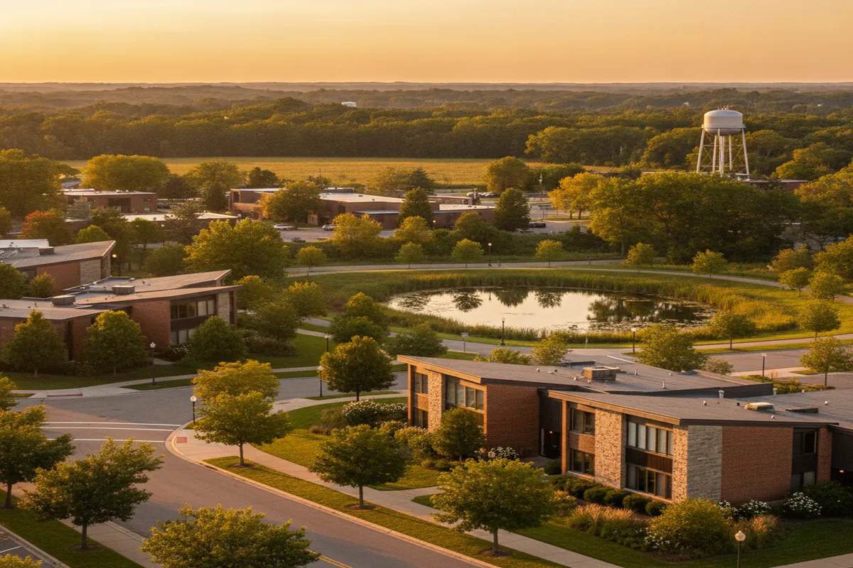 Public restroom locations mapped in Elk Grove Village, Illinois — 22 facilities across zip codes 60007
