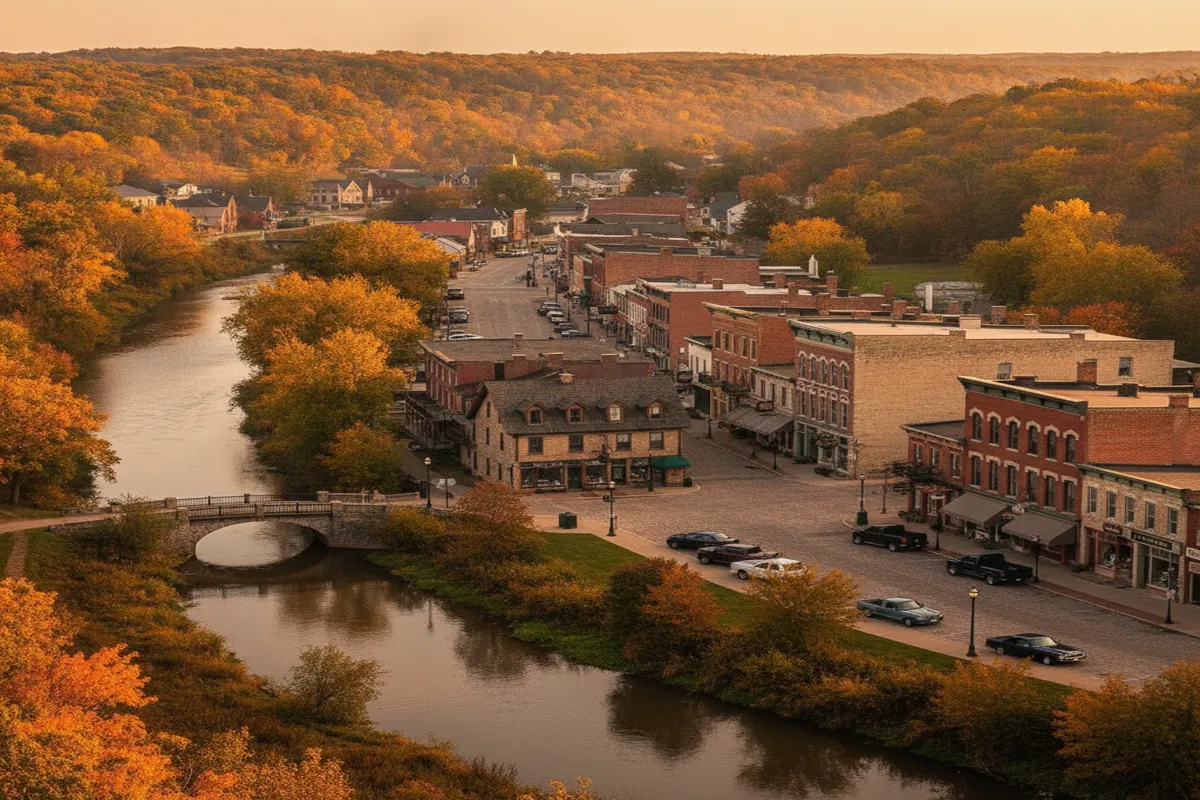 Public restroom locations mapped in Galena, Illinois — 3 facilities across zip codes 61036