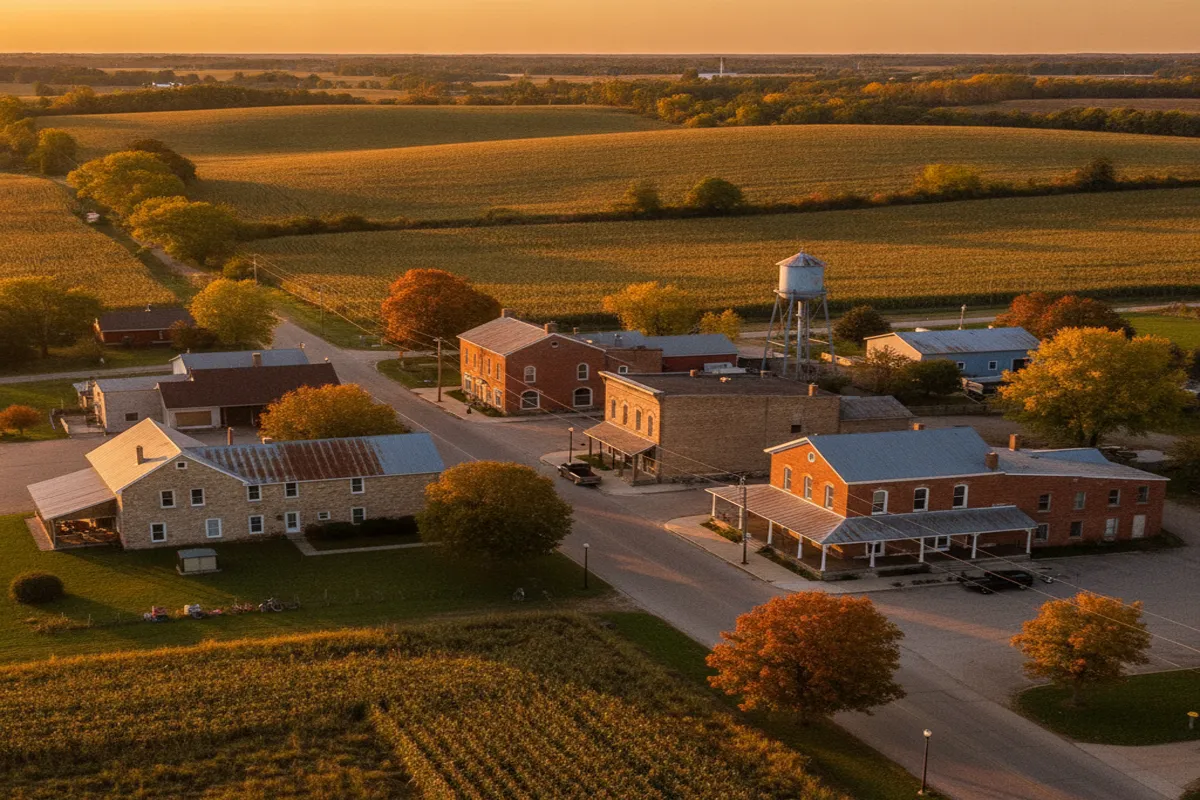Public restroom locations mapped in Hampshire, Illinois — 6 facilities across zip codes 60140