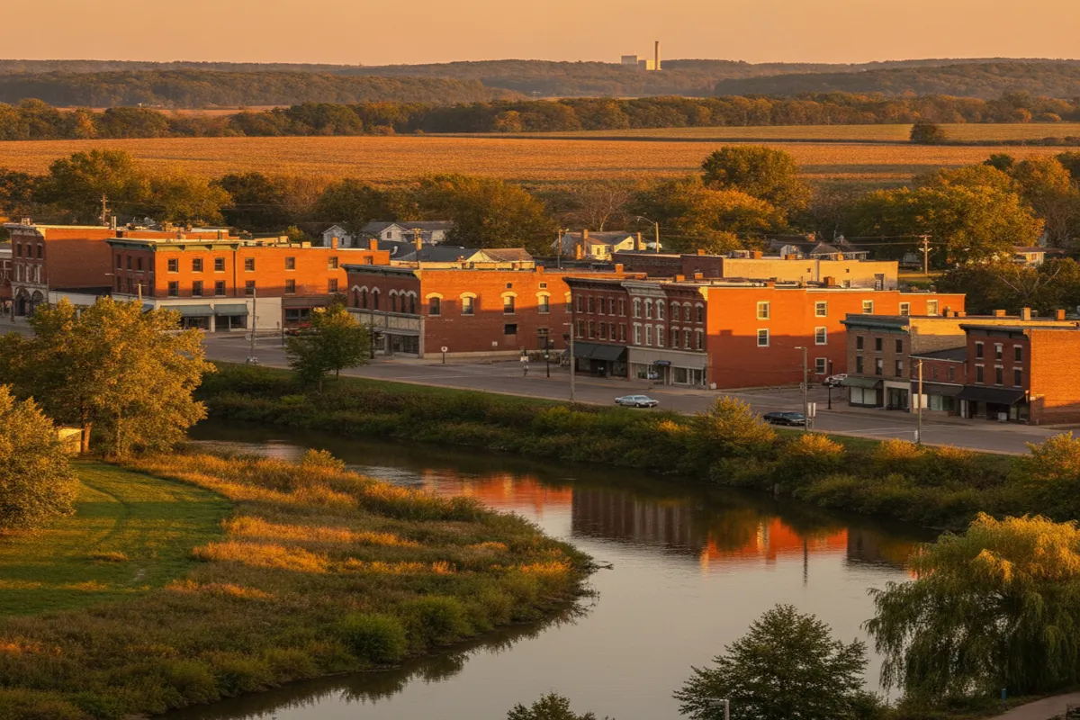 Public restroom locations mapped in Morris, Illinois — 4 facilities across zip codes 60450