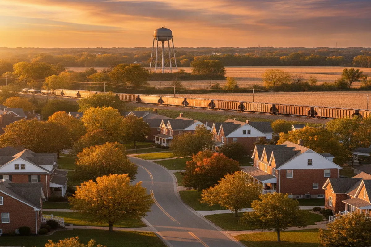 Public restroom locations mapped in Morton, Illinois — 16 facilities across zip codes 61550