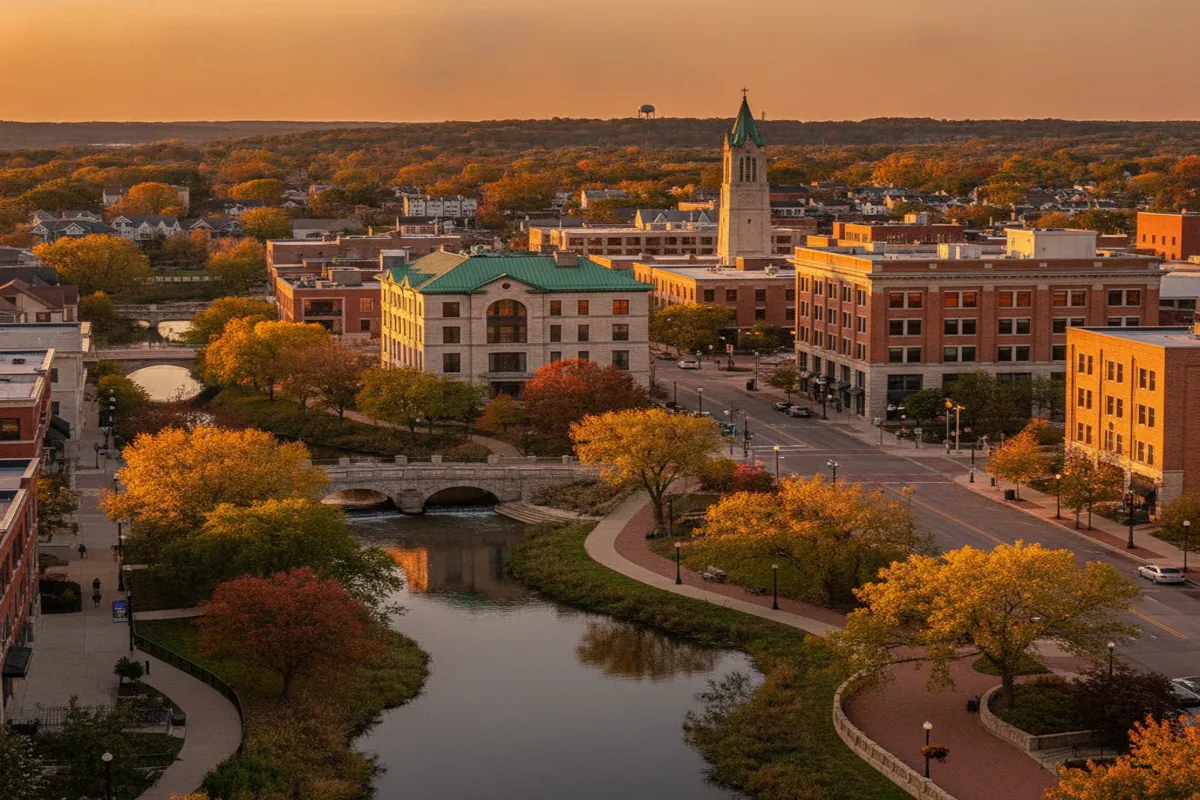 Public restroom locations mapped in Naperville, Illinois — 67 facilities across zip codes 60504, 60540, 60563