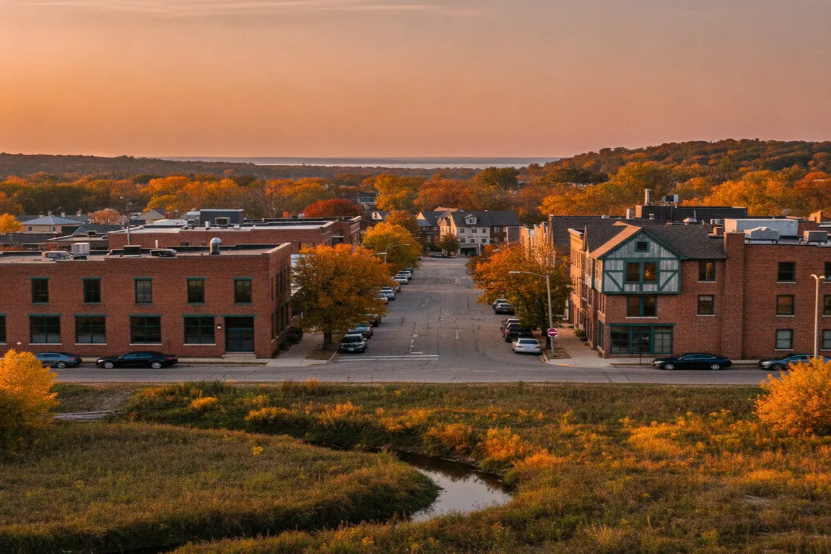 Public restroom locations mapped in North Chicago, Illinois — 25 facilities across zip codes 60064, 60085, 60088