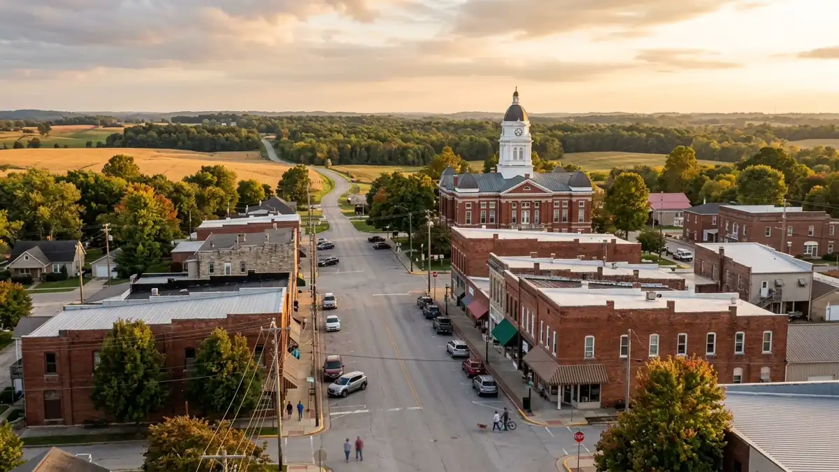 Public restroom locations mapped in Pinckneyville, Illinois — 12 facilities across zip codes 62274