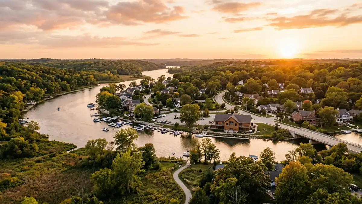 Public restroom locations mapped in Port Barrington, Illinois — 15 facilities across zip codes 60021, 60042