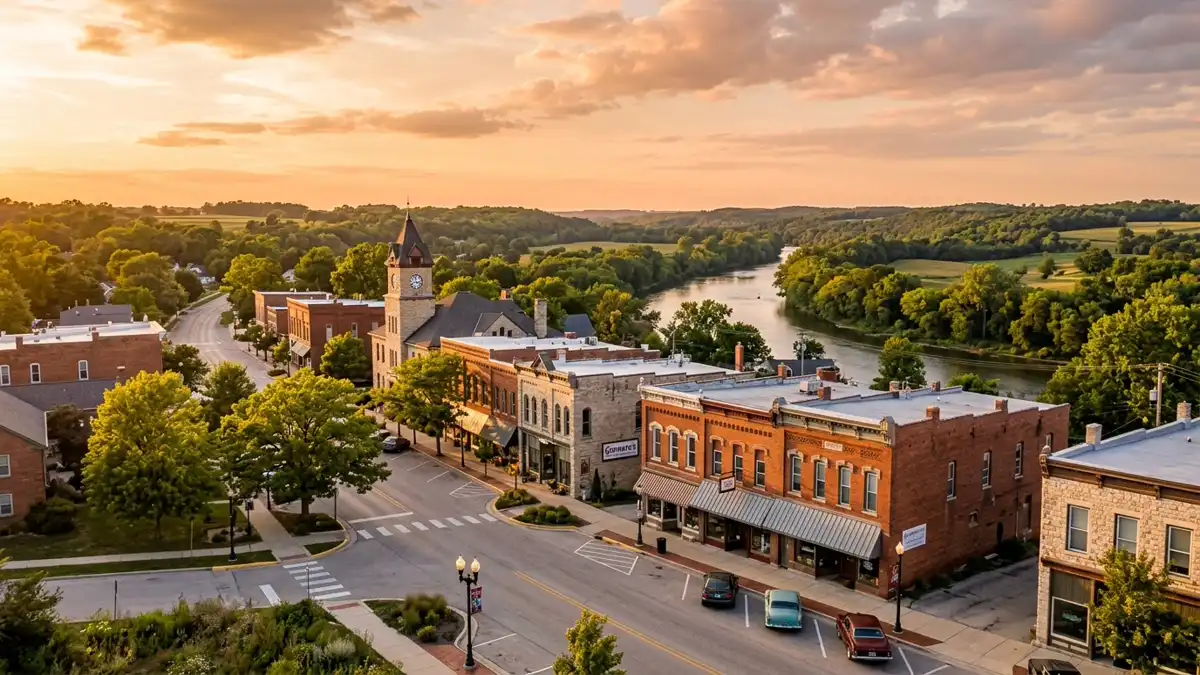 Public restroom locations mapped in Rockton, Illinois — 12 facilities across zip codes 61072