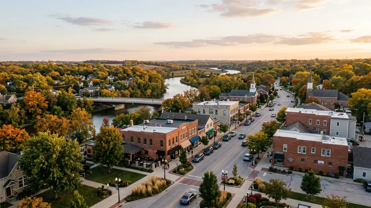 Public restroom locations mapped in Shorewood, Illinois — 16 facilities across zip codes 60404