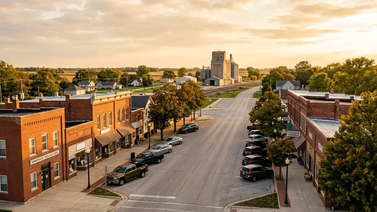 Public restroom locations mapped in Somonauk, Illinois — 3 facilities across zip codes 60548, 60552