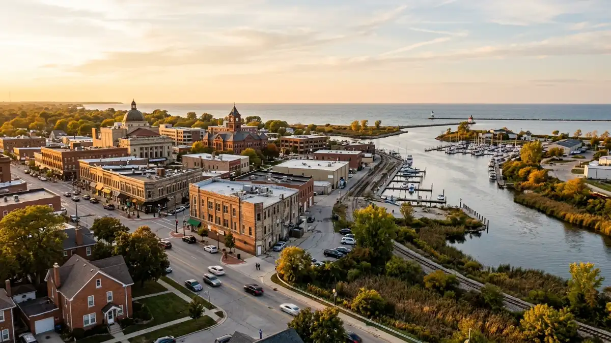 Public restroom locations mapped in Waukegan, Illinois — 25 facilities across zip codes 60064, 60085, 60087