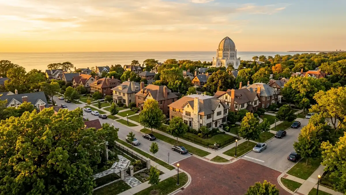 Public restroom locations mapped in Wilmette, Illinois — 1 facility across zip codes 60091