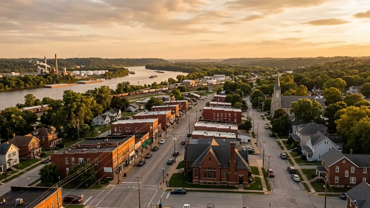 Public restroom locations mapped in Wood River, Illinois — 1 facility across zip codes 62095