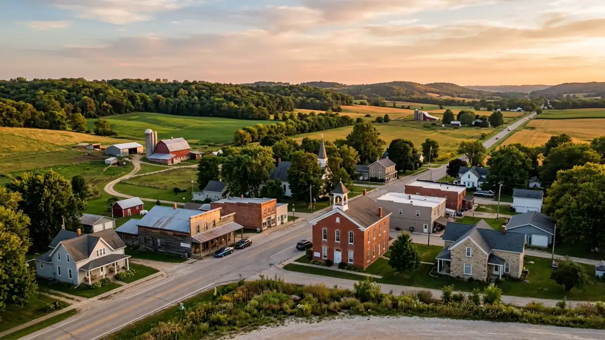 Public restroom locations mapped in Woodbine Township, Illinois — 1 facility across zip codes 61028