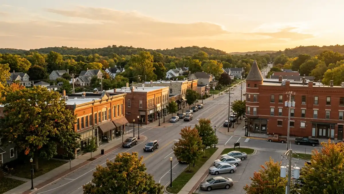 Public restroom locations mapped in Chesterton, Indiana — 12 facilities across zip codes 46304
