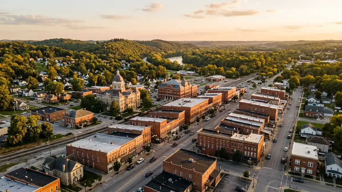 Public restroom locations mapped in Connersville, Indiana — 1 facility across zip codes 47331