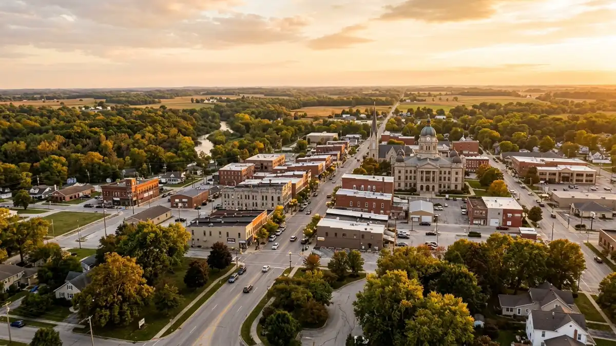 Public restroom locations mapped in Kokomo, Indiana — 11 facilities across zip codes 46901, 46902