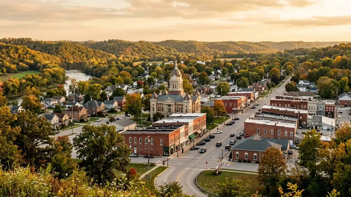 Public restroom locations mapped in Spencer, Indiana — 5 facilities across zip codes 47460