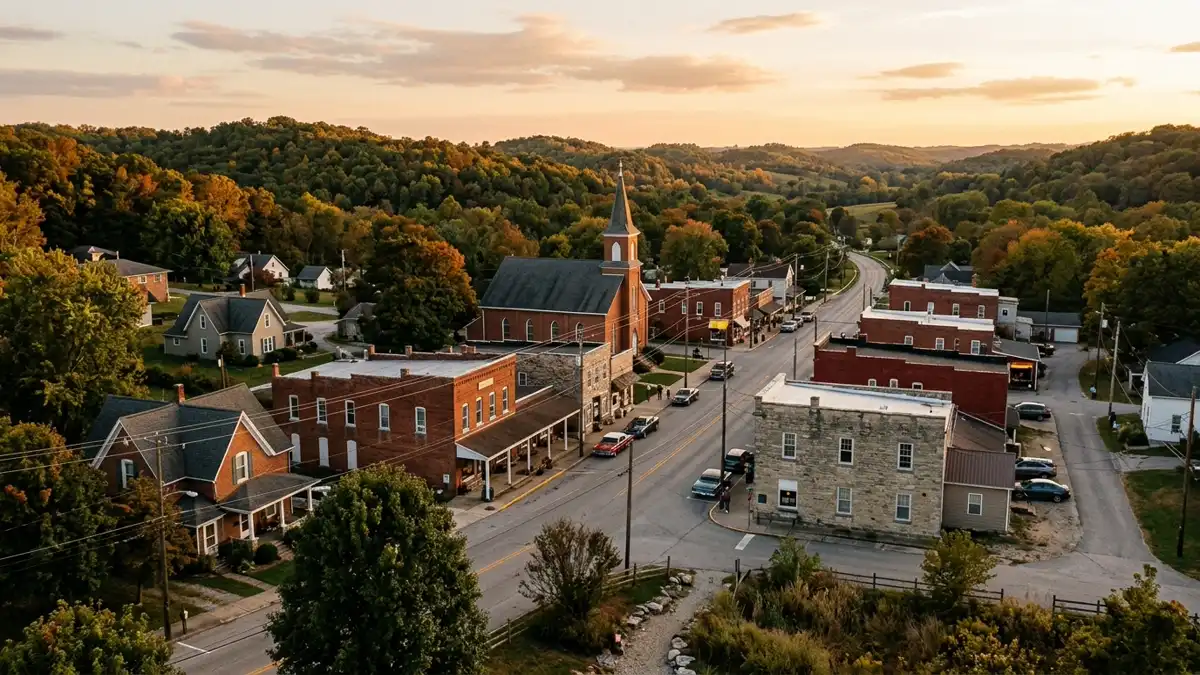Public restroom locations mapped in Tannersville, Indiana — 4 facilities across zip codes 47232