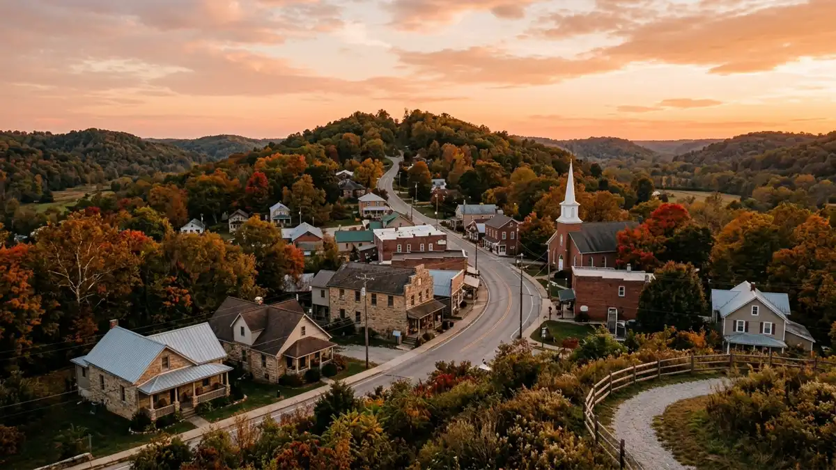 Public restroom locations mapped in Town Hill, Indiana — 1 facility across zip codes 47448