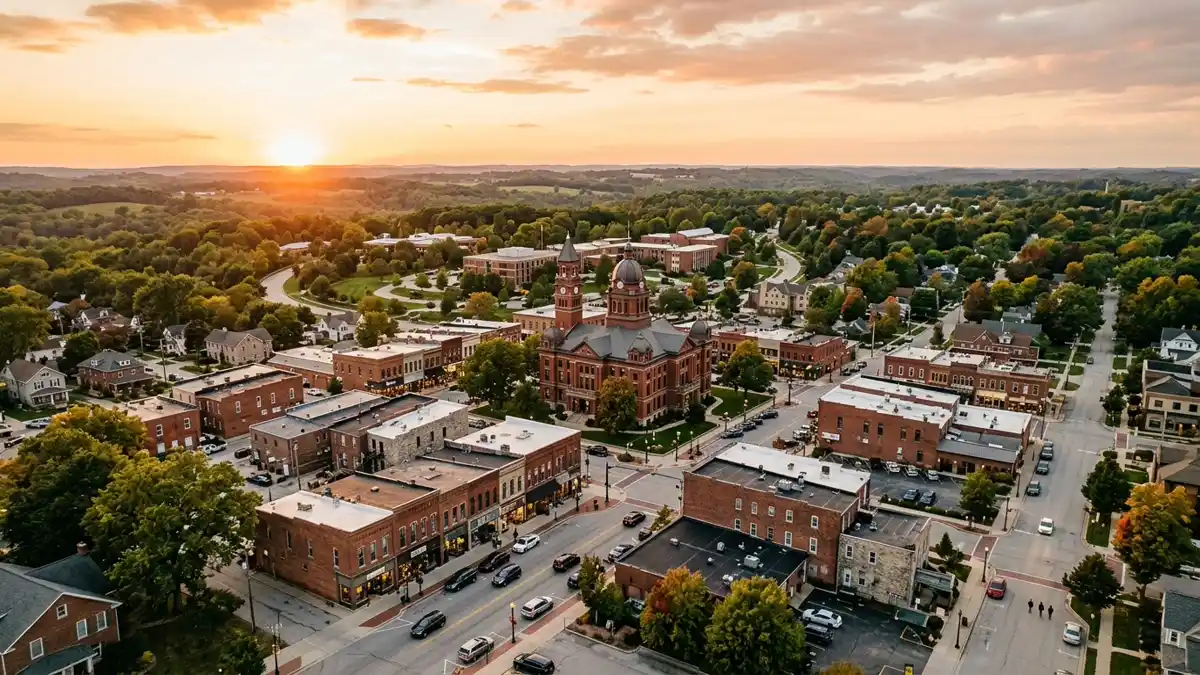 Public restroom locations mapped in Valparaiso, Indiana — 31 facilities across zip codes 46383, 46385, 46483