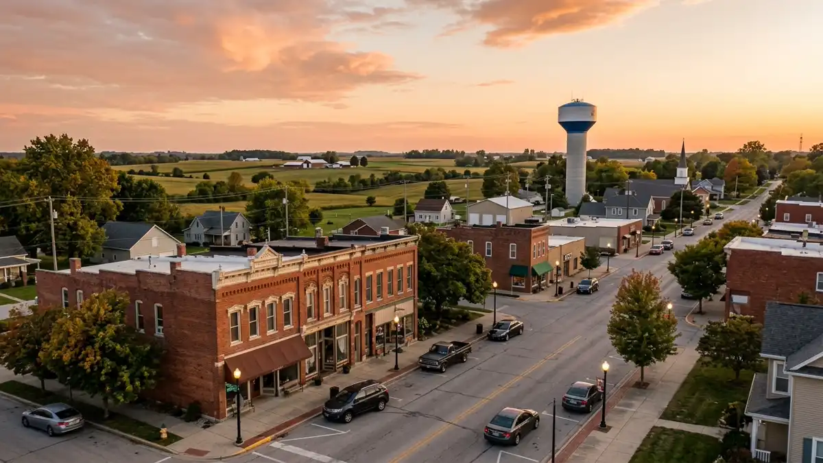 Public restroom locations mapped in Whitestown, Indiana — 4 facilities across zip codes 46075