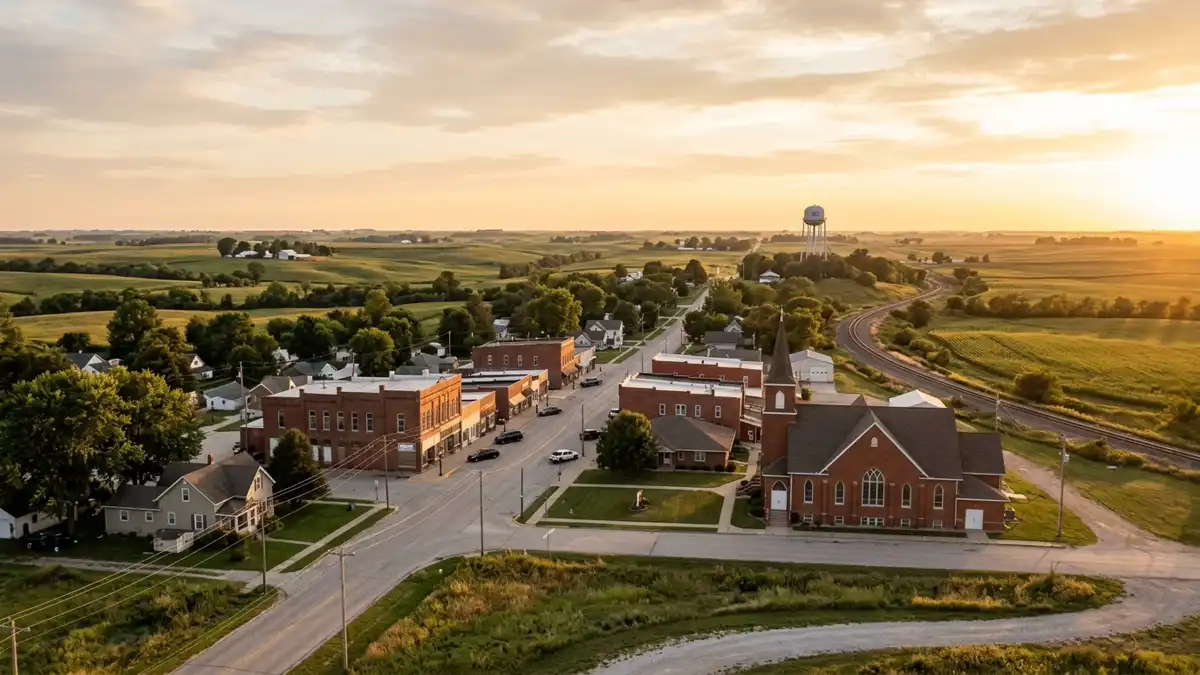 Public restroom locations mapped in Adair, Iowa — 2 facilities across zip codes 50002