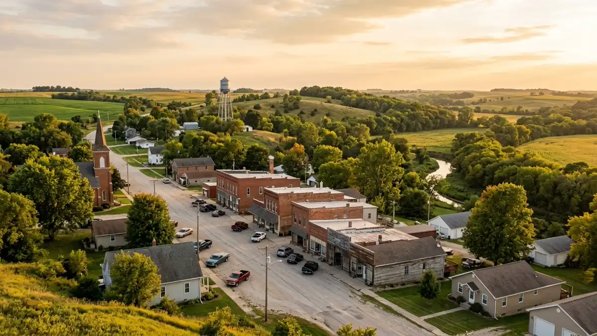 Public restroom locations mapped in Agency, Iowa — 4 facilities across zip codes 52530