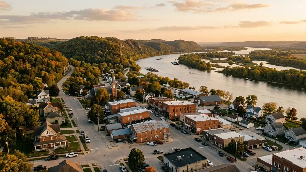 Public restroom locations mapped in Allamakee County, Iowa — 4 facilities across zip codes 52146