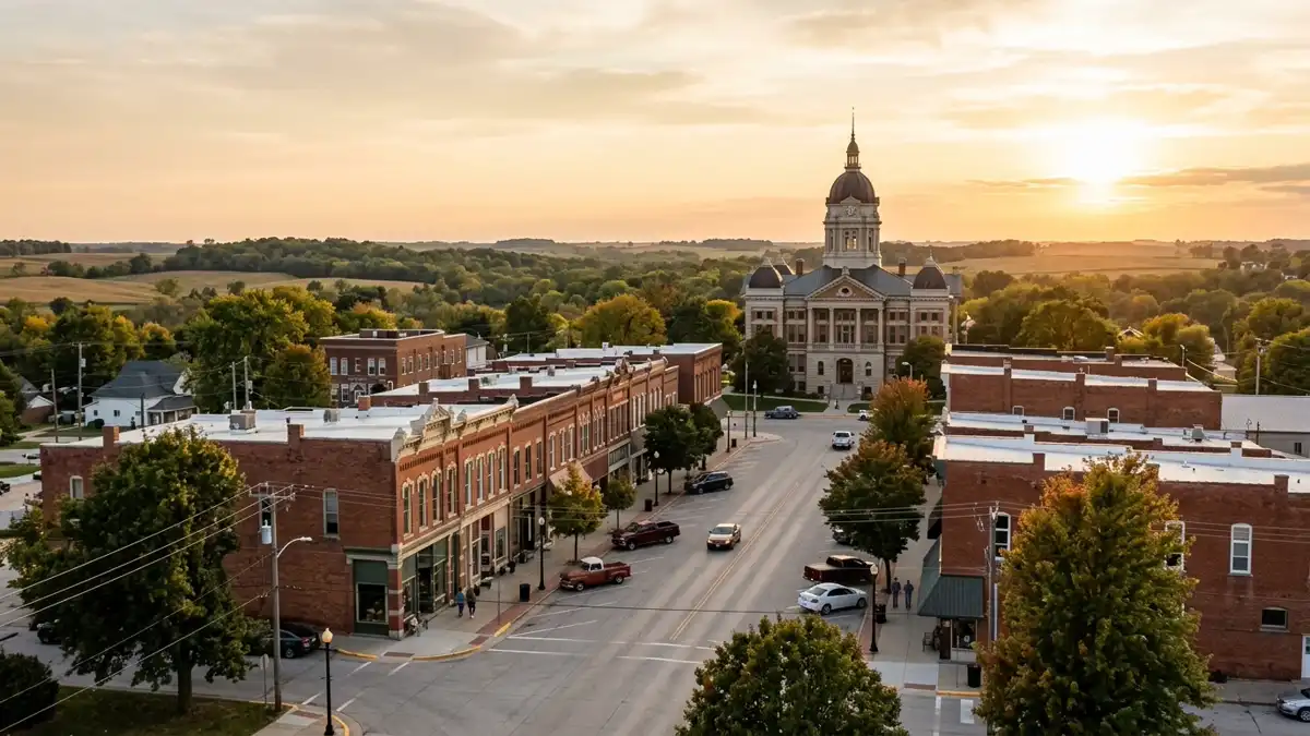 Public restroom locations mapped in Chariton, Iowa — 4 facilities across zip codes 50049