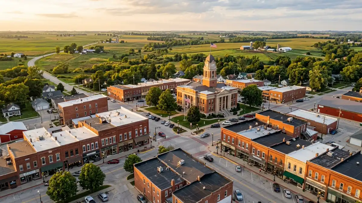 Public restroom locations mapped in Indianola, Iowa — 6 facilities across zip codes 50125