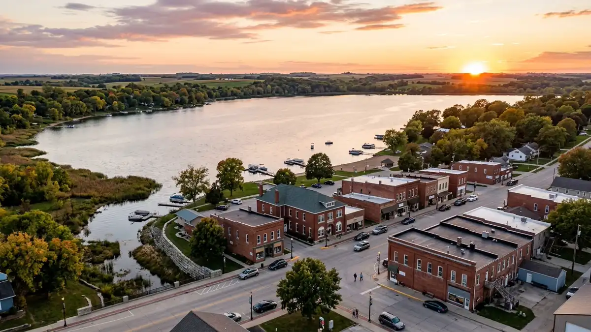 Public restroom locations mapped in Lake View, Iowa — 10 facilities across zip codes 51450