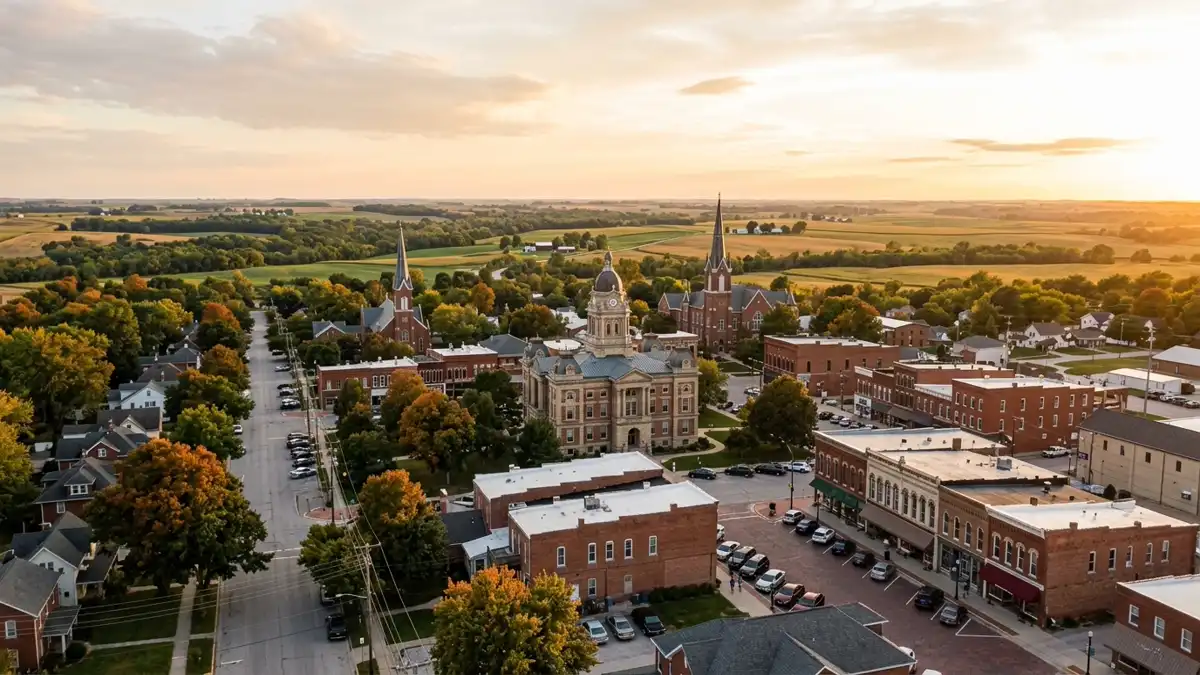 Public restroom locations mapped in Mount Pleasant, Iowa — 35 facilities across zip codes 52641