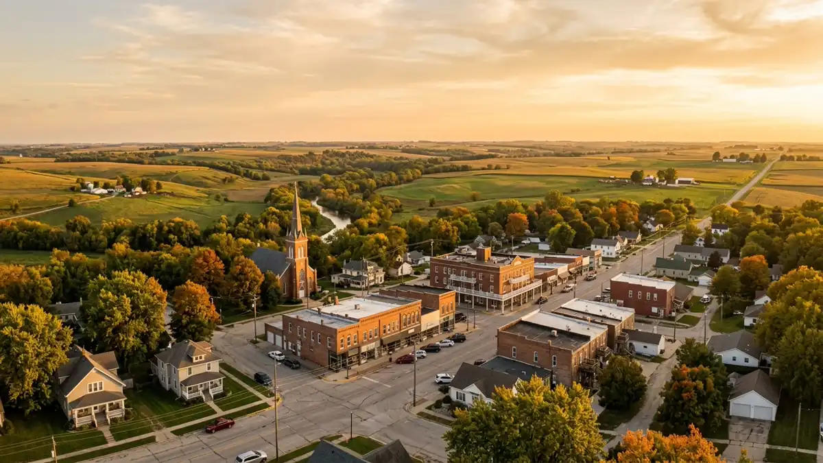 Public restroom locations mapped in Redfield, Iowa — 5 facilities across zip codes 50233