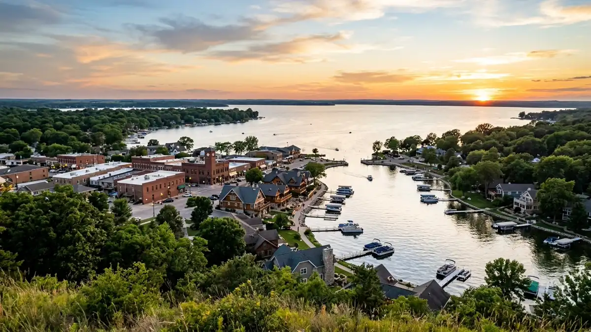 Public restroom locations mapped in Spirit Lake, Iowa — 8 facilities across zip codes 51360