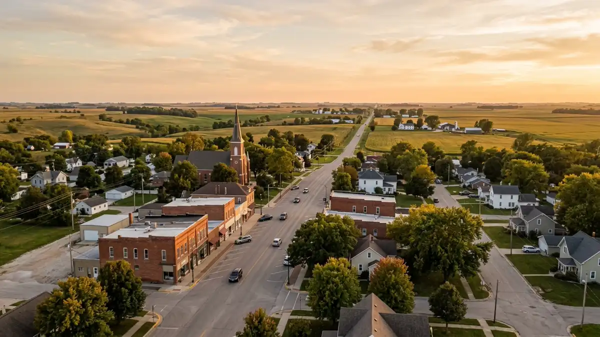 Public restroom locations mapped in Tiffin, Iowa — 24 facilities across zip codes 52241, 52322