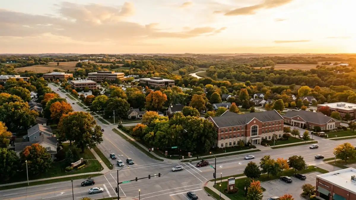 Public restroom locations mapped in Urbandale, Iowa — 10 facilities across zip codes 50131, 50322