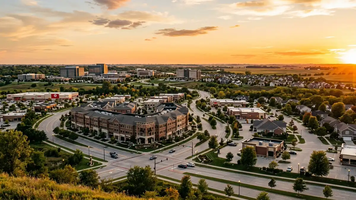 Public restroom locations mapped in West Des Moines, Iowa — 82 facilities across zip codes 50061, 50263, 50265
