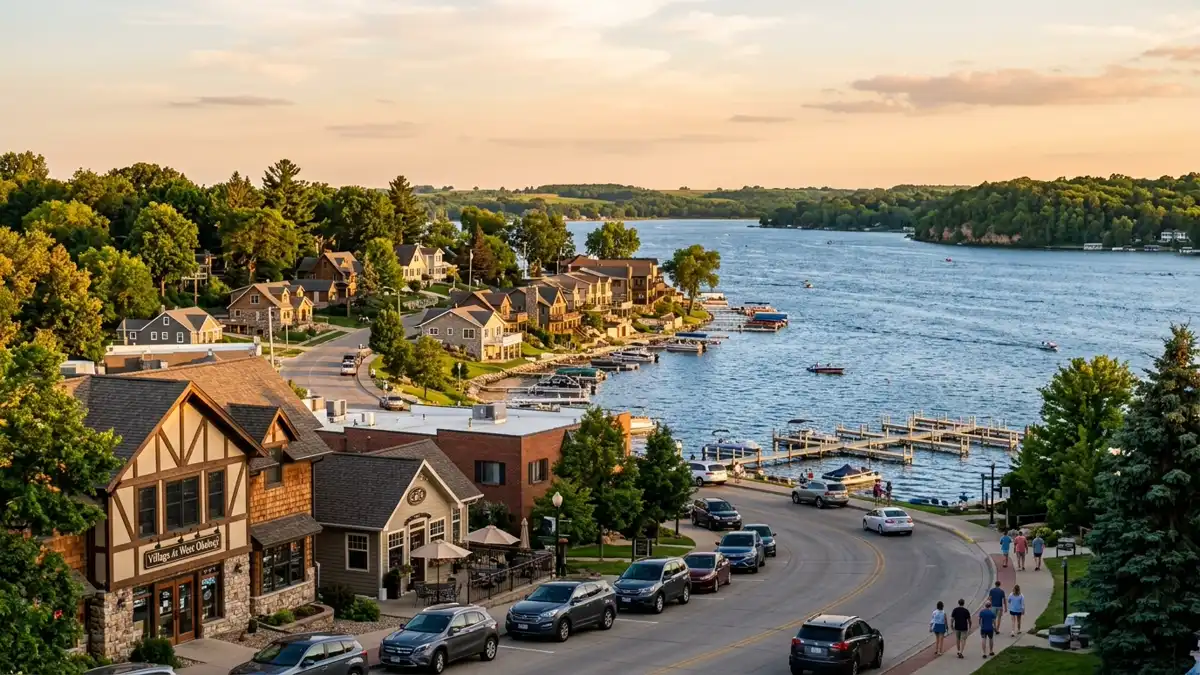 Public restroom locations mapped in West Okoboji, Iowa — 2 facilities across zip codes 51331, 51351
