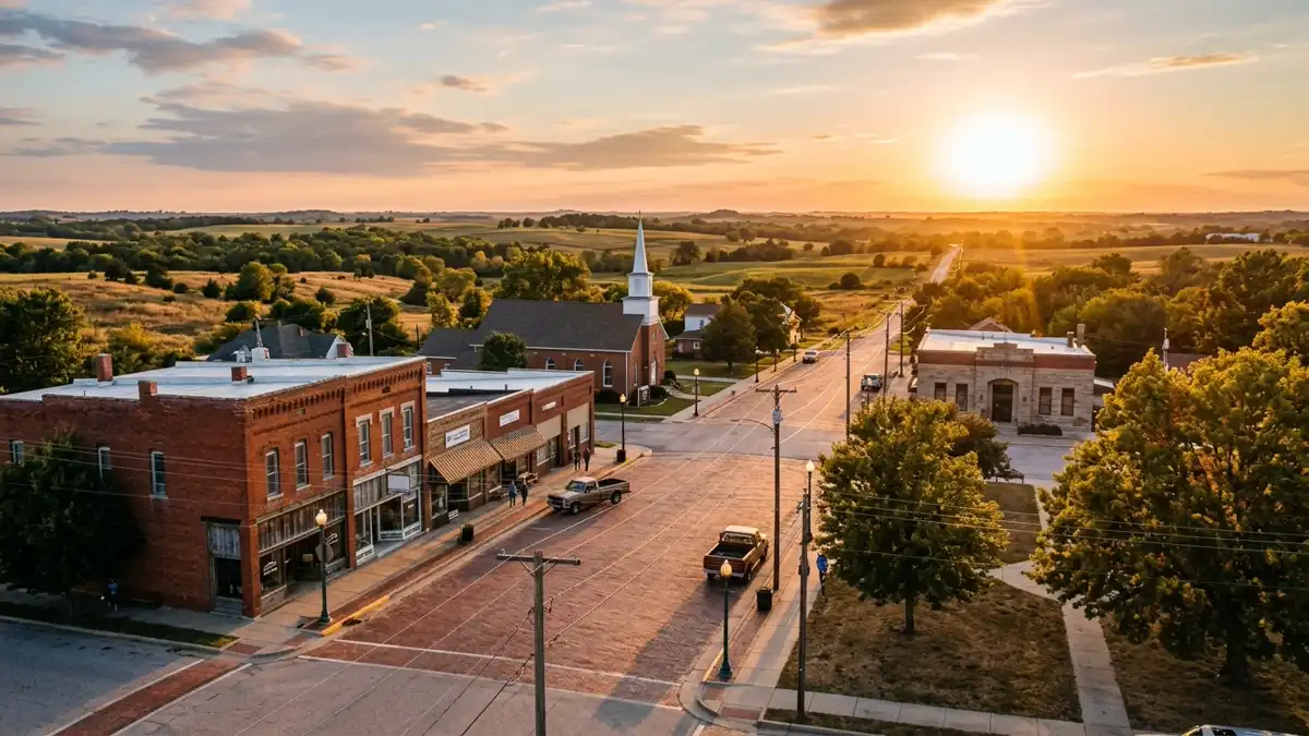 Public restroom locations mapped in Edgerton, Kansas — 10 facilities across zip codes 66021