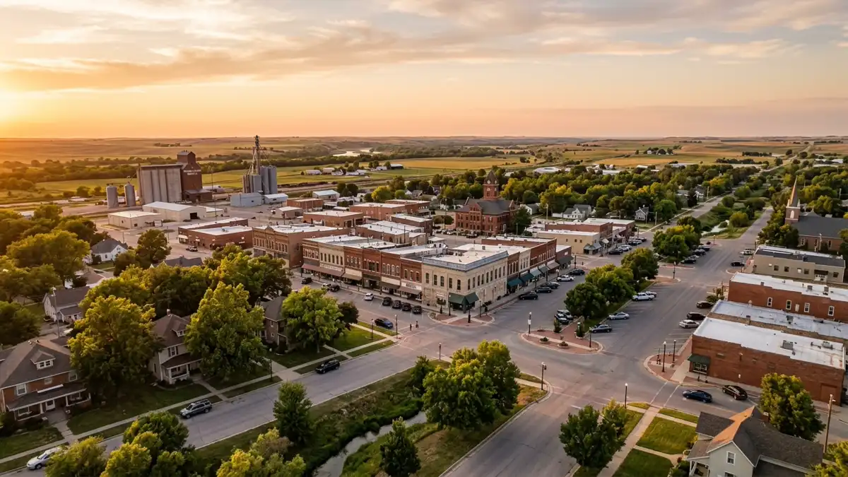 Public restroom locations mapped in Larned, Kansas — 4 facilities across zip codes 67550