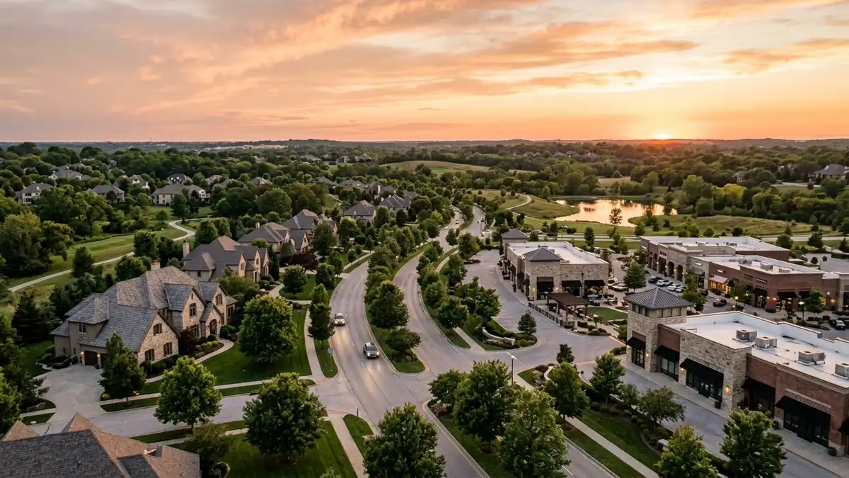 Public restroom locations mapped in Leawood, Kansas — 8 facilities across zip codes 66209, 66224