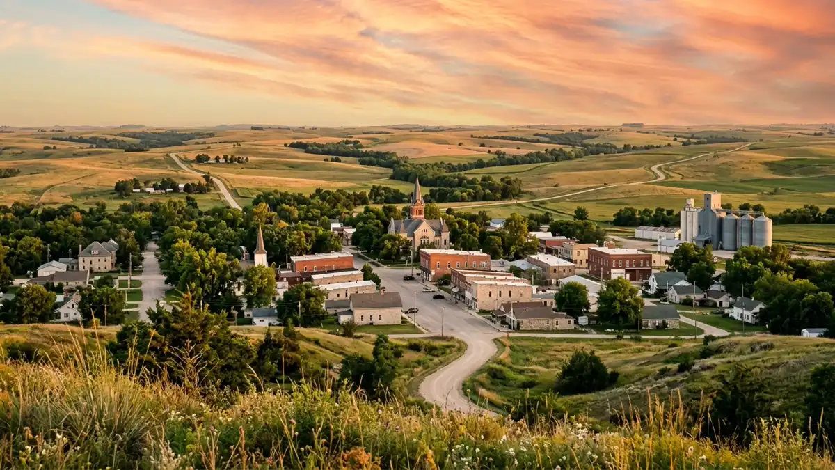 Public restroom locations mapped in Lincoln Center, Kansas — 4 facilities across zip codes 67455