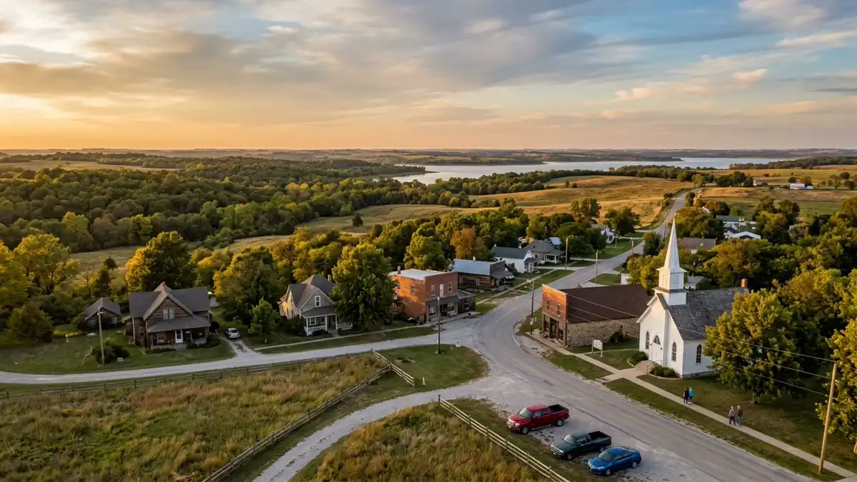 Public restroom locations mapped in Michigan Valley, Kansas — 4 facilities across zip codes 66524