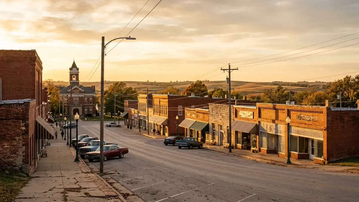 Public restroom locations mapped in Osage County, Kansas — 150 facilities across zip codes 66510, 66543