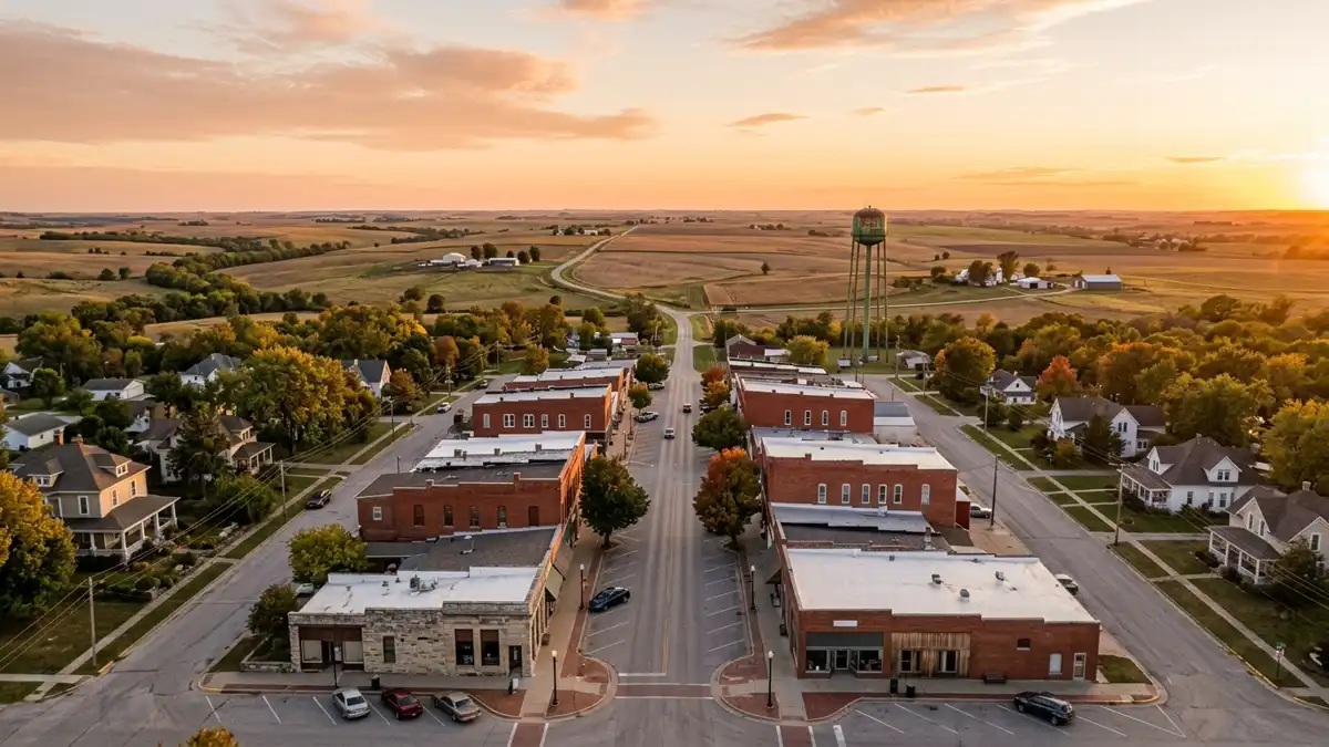 Public restroom locations mapped in Overbrook, Kansas — 5 facilities across the city