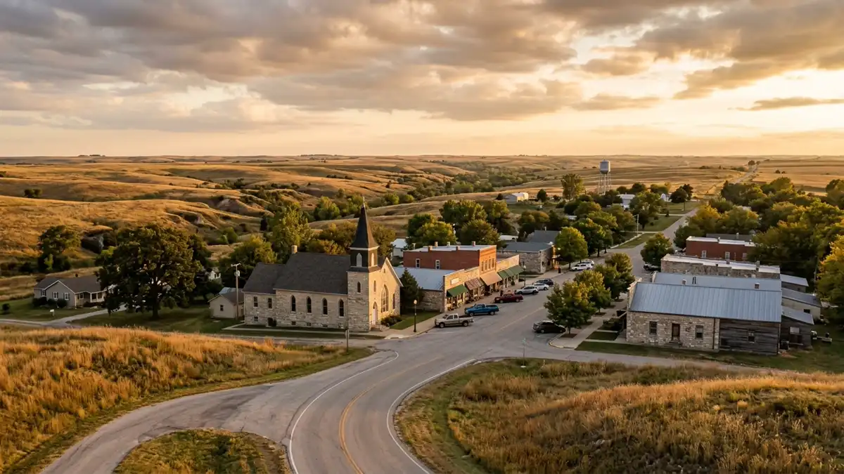 Public restroom locations mapped in Prairie Highlands, Kansas — 4 facilities across the city