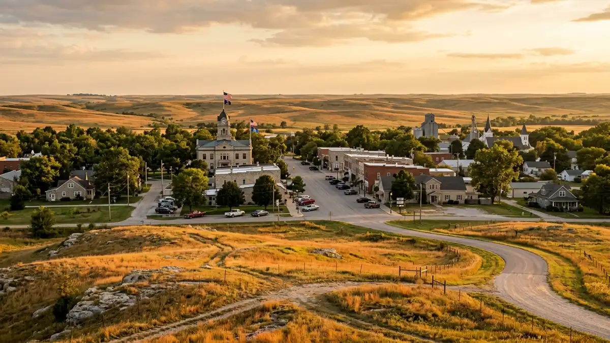 Public restroom locations mapped in Wabaunsee County, Kansas — 6 facilities across zip codes 66526