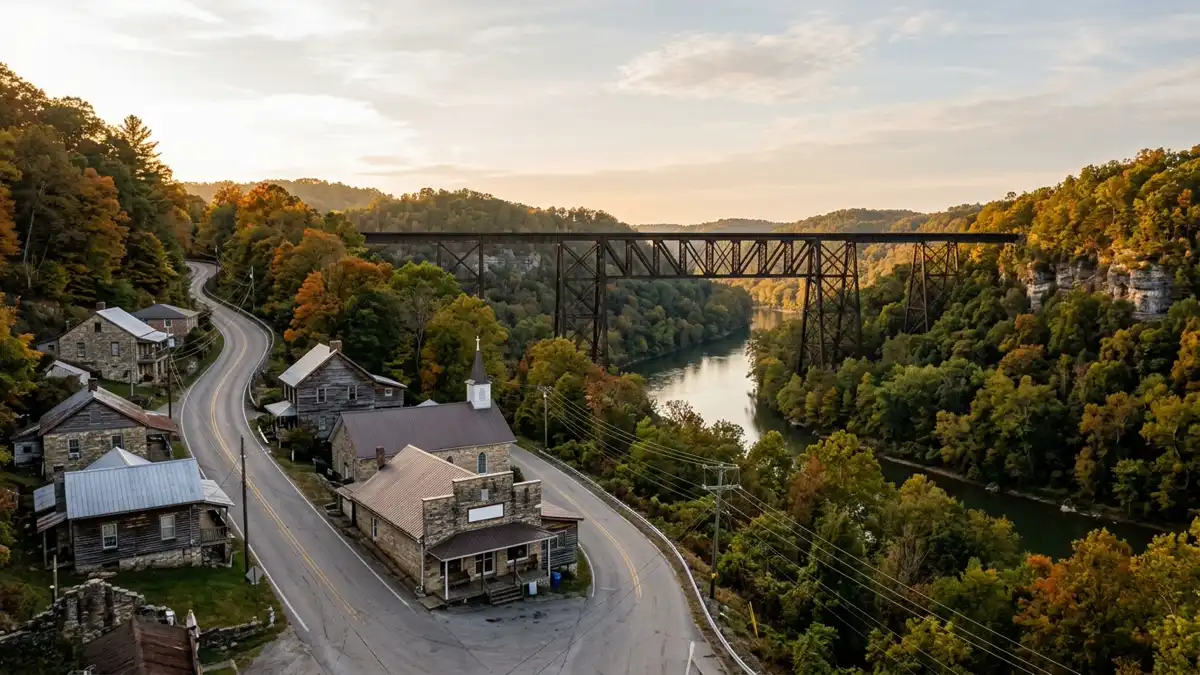 Public restroom locations mapped in High Bridge, Kentucky — 1 facility across the city